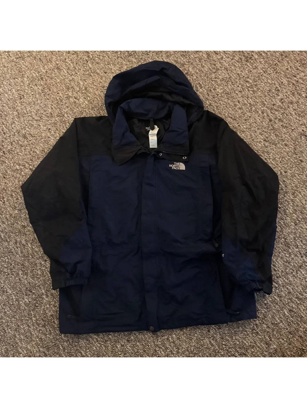 The North Face Hooded Jacket Windbreaker Blue Block Men’s Size XXL